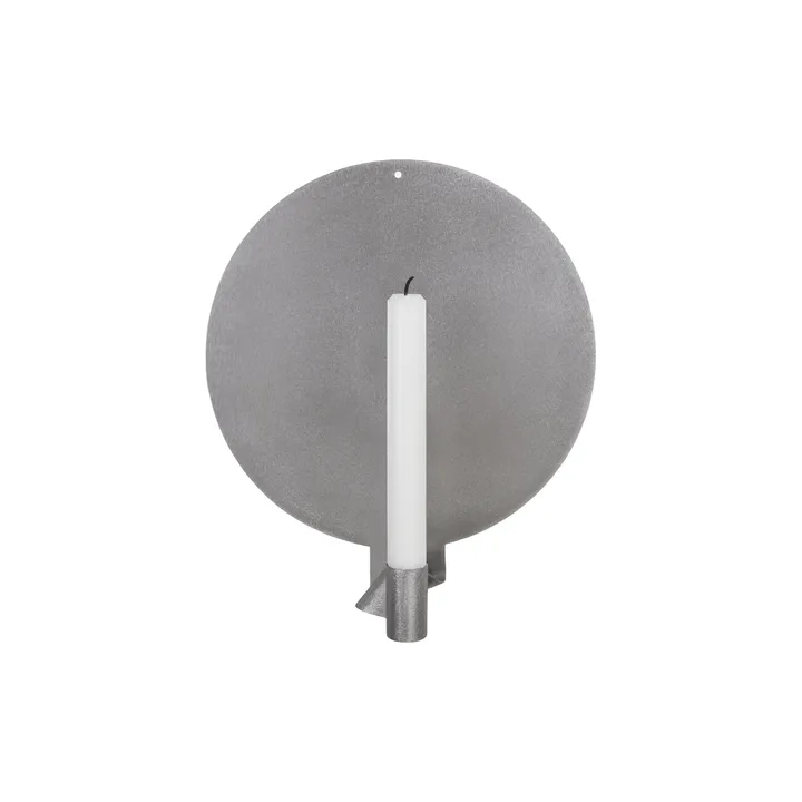 Ornament wall candle holder - Stainless steel, round, 28,2 cm - FRAMA