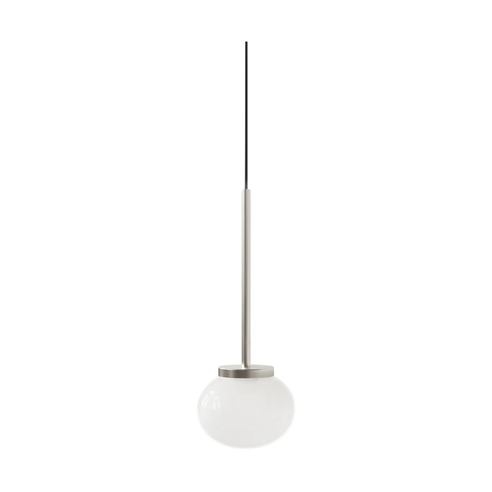 Ovoid Pendant Light Single pendant light, Stainless steel, opal glass FRAMA