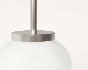 Ovoid Pendant Light Single pendant light - Stainless steel, opal glass - FRAMA