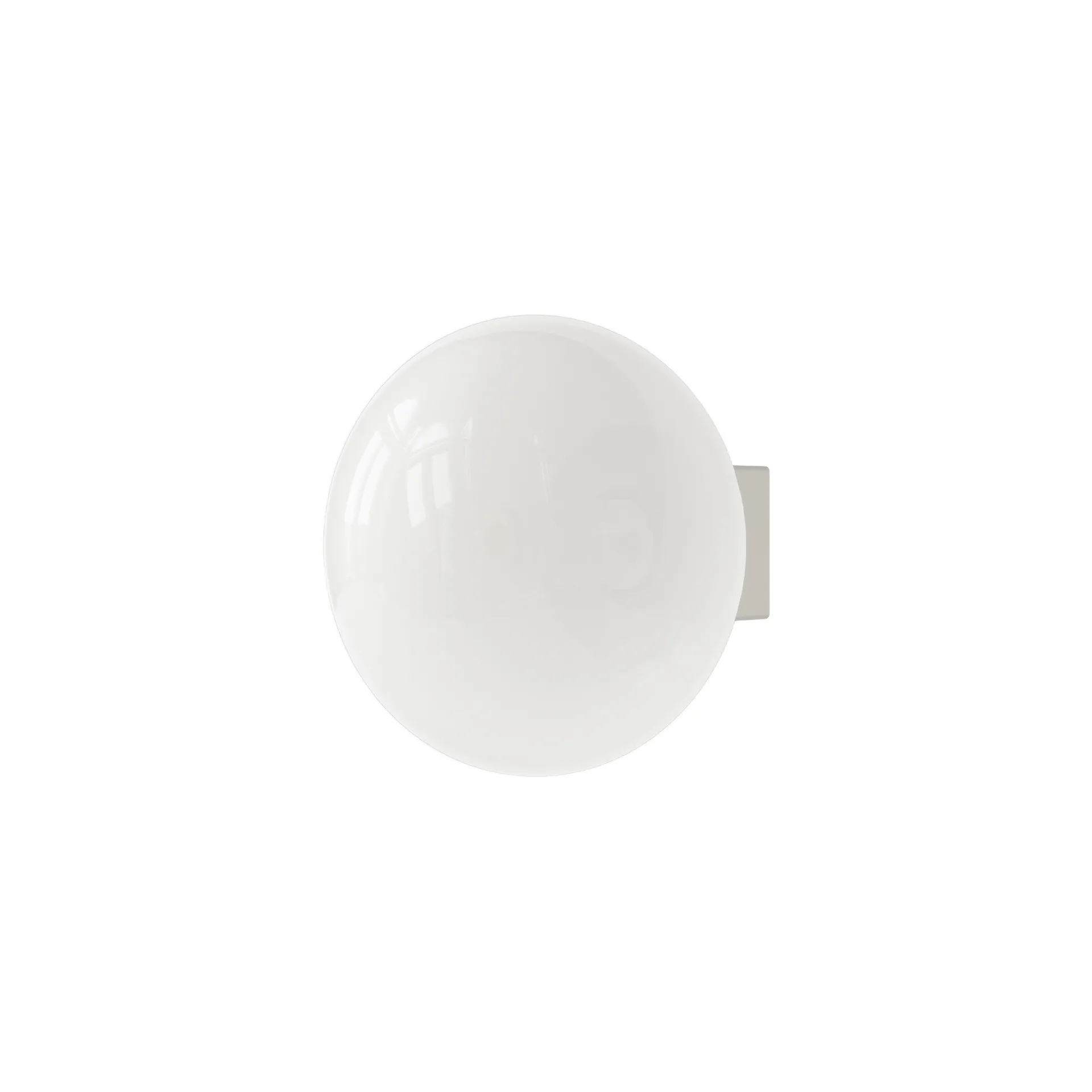 Ovoid Sconce ceiling light, Stainless steel, opal glass FRAMA