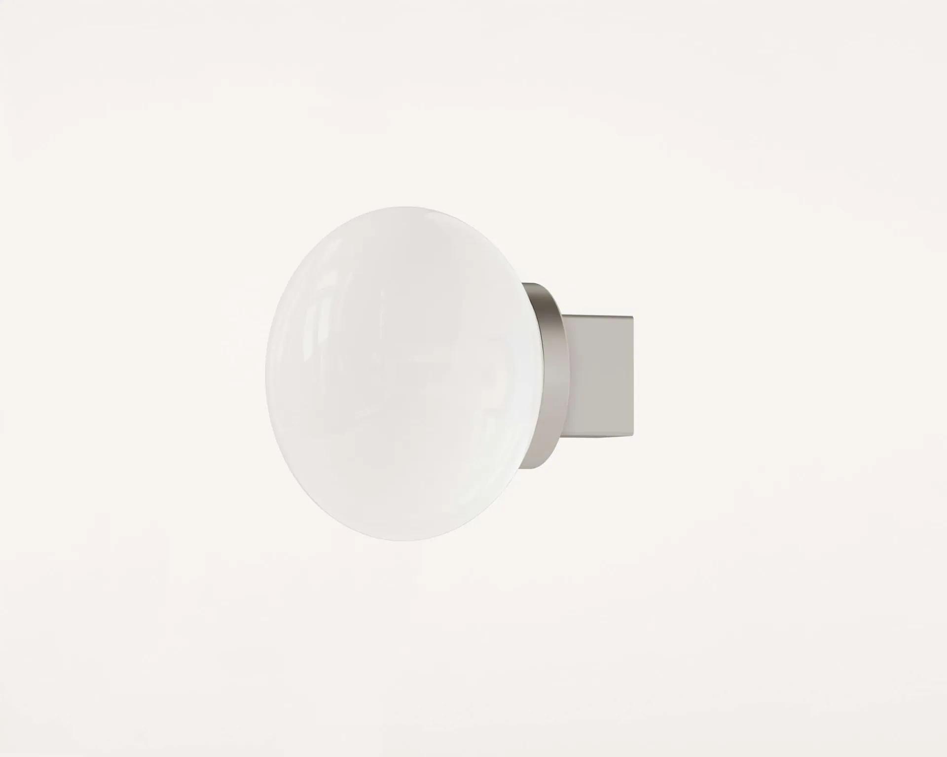 Ovoid Sconce ceiling light, Stainless steel, opal glass FRAMA