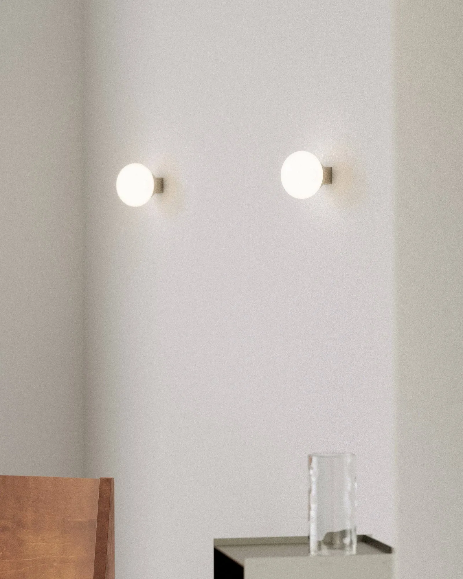 Ovoid Sconce ceiling light, Stainless steel, opal glass FRAMA