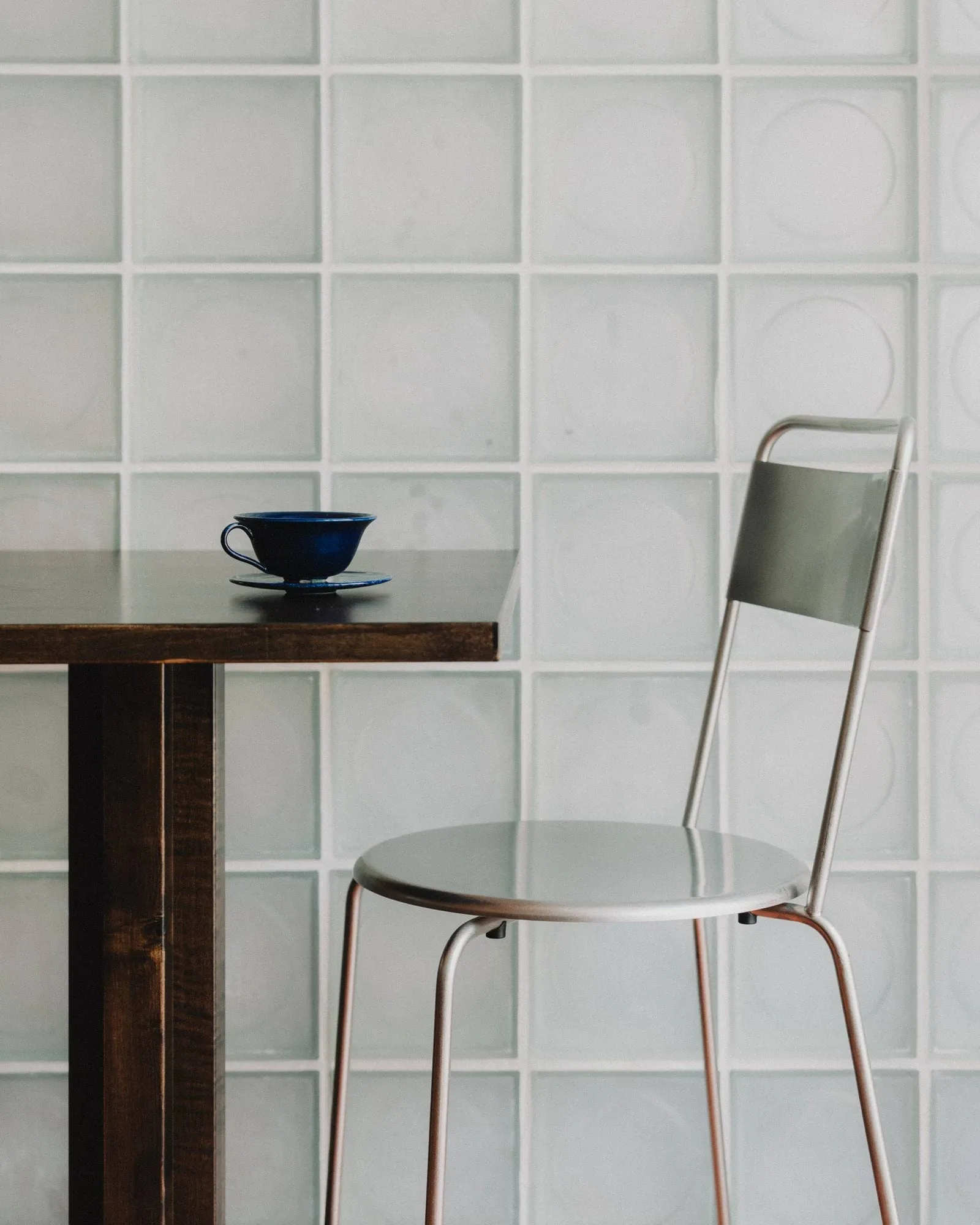 Petit Rond chair, Stainless steel FRAMA