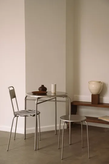 Petit Rond table - Stainless steel, Ø65x73 cm - FRAMA
