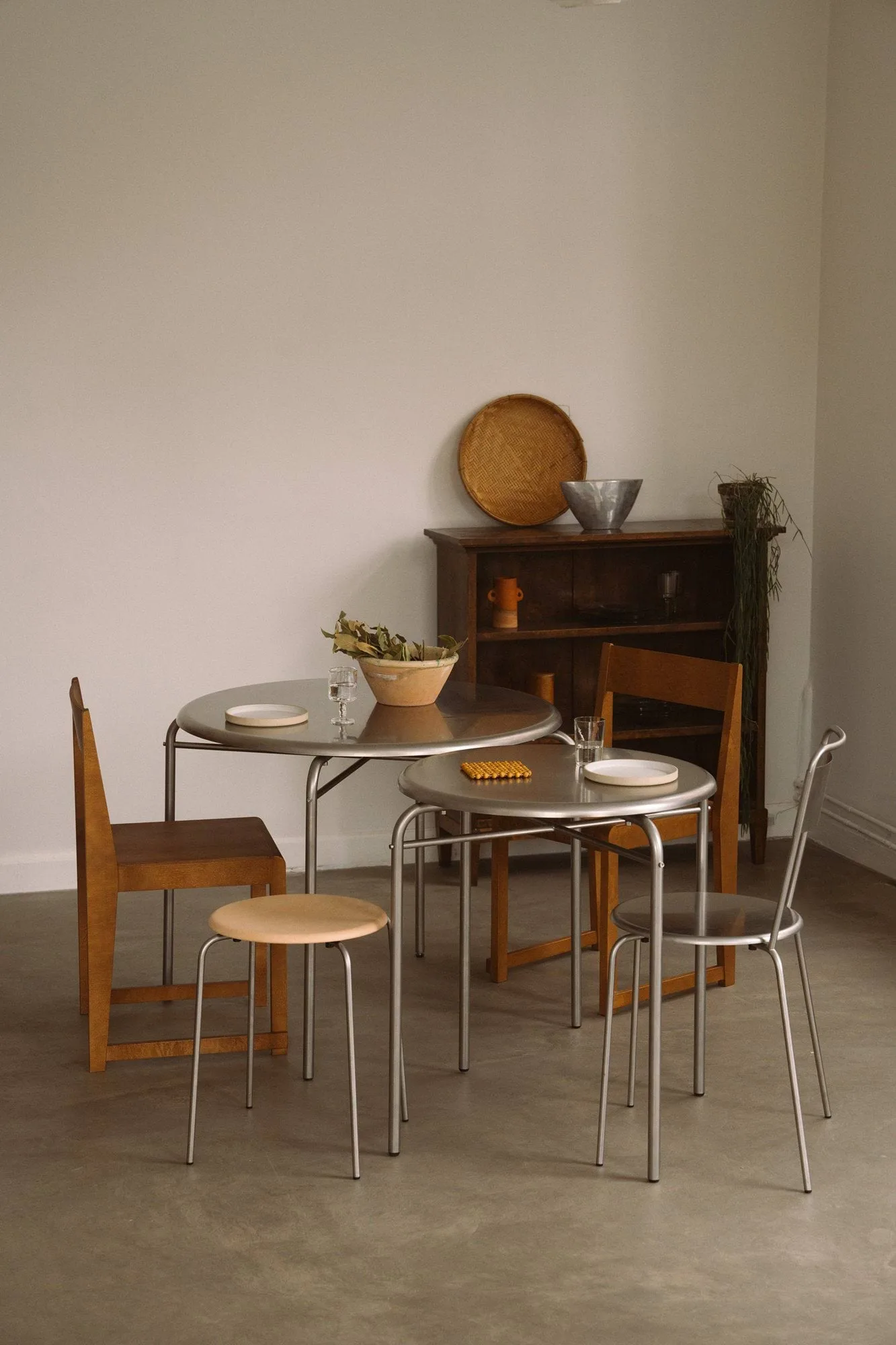 Petit Rond table, Stainless steel, Ø65x73 cm FRAMA