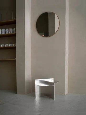 Rivet side table - Aluminium, Ø51,3x40 cm - FRAMA