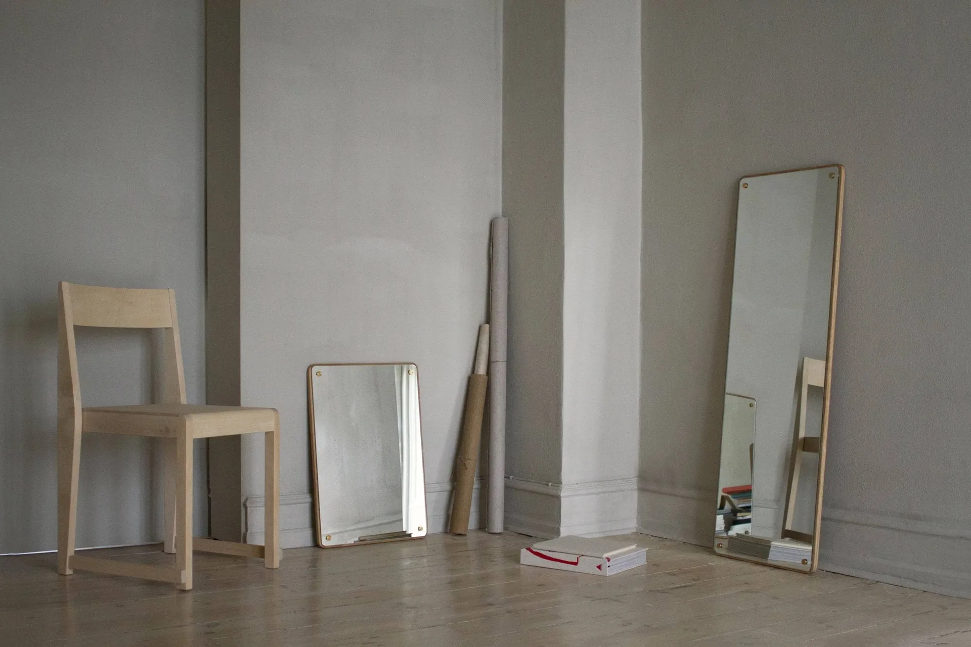 RM-1 Rectangular mirror, Oak, large, 118x40 cm FRAMA