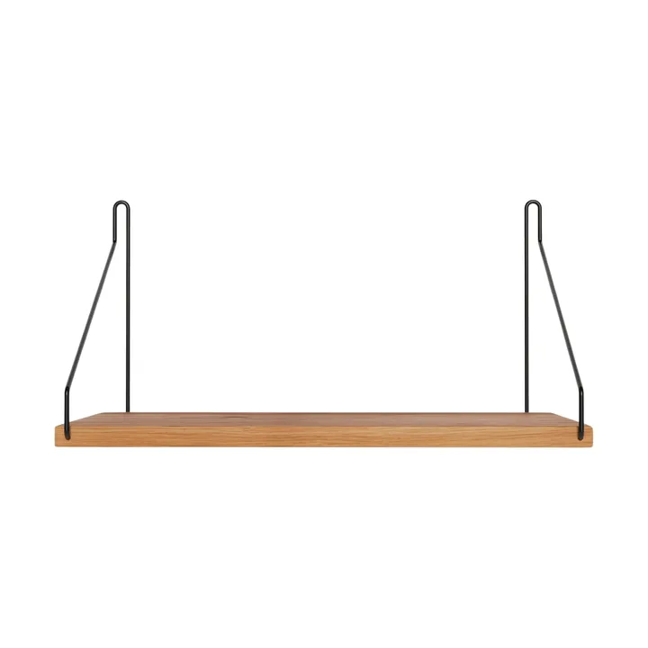 Single Shelf wall shelf - Oak-black, 40x20 cm - FRAMA