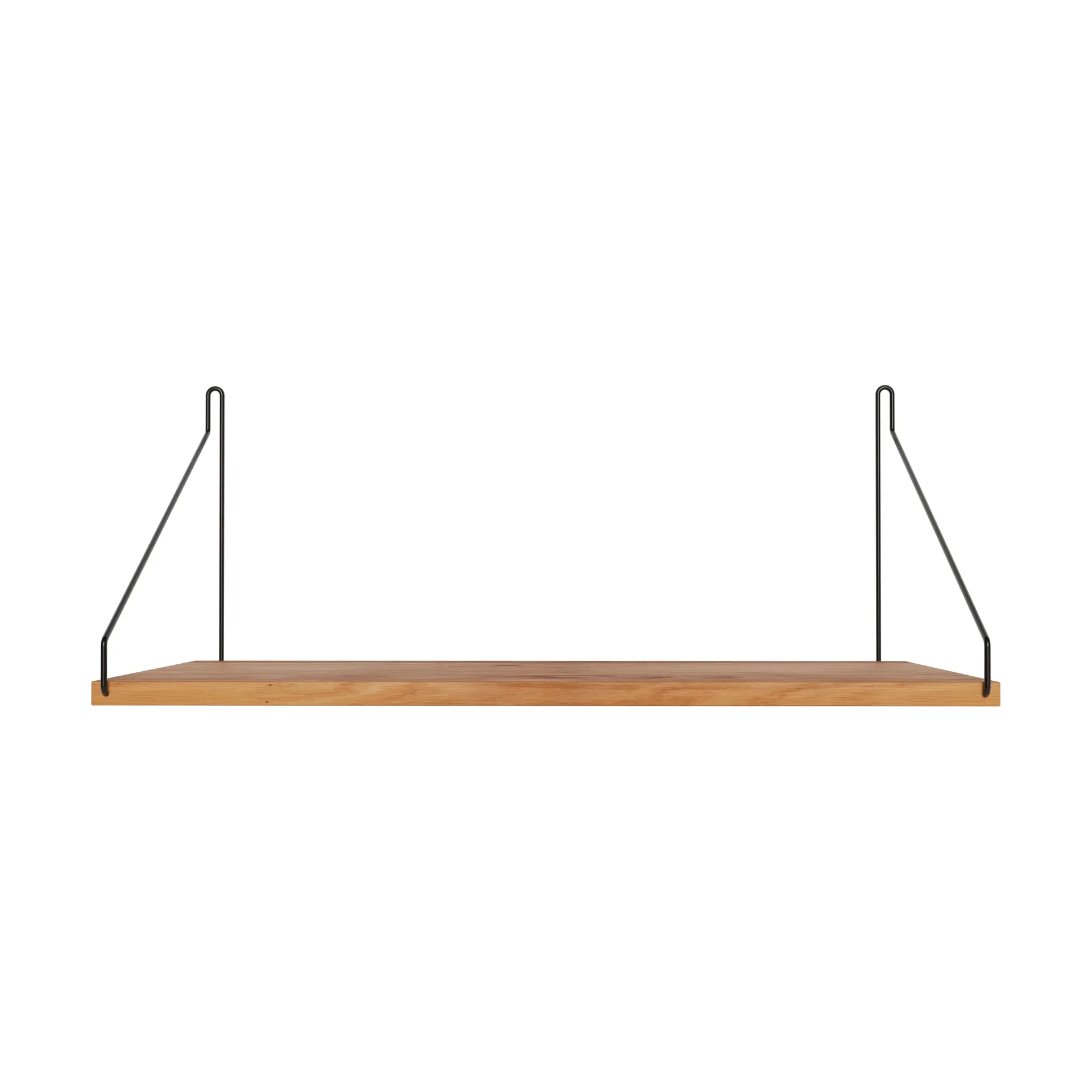 Single Shelf wall shelf, Oak-black, 40x27 cm FRAMA