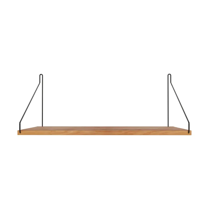 Single Shelf wall shelf - Oak-black, 40x27 cm - FRAMA