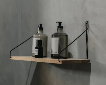 Single Shelf wall shelf - Oak-black, 40x27 cm - FRAMA