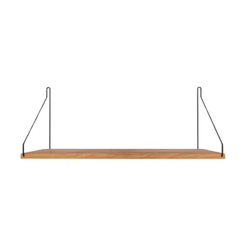 Single Shelf wall shelf - Oak-black, 60x27 cm - FRAMA