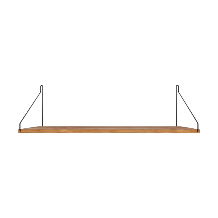 Single Shelf wall shelf - Oak-black, 80x27 cm - FRAMA