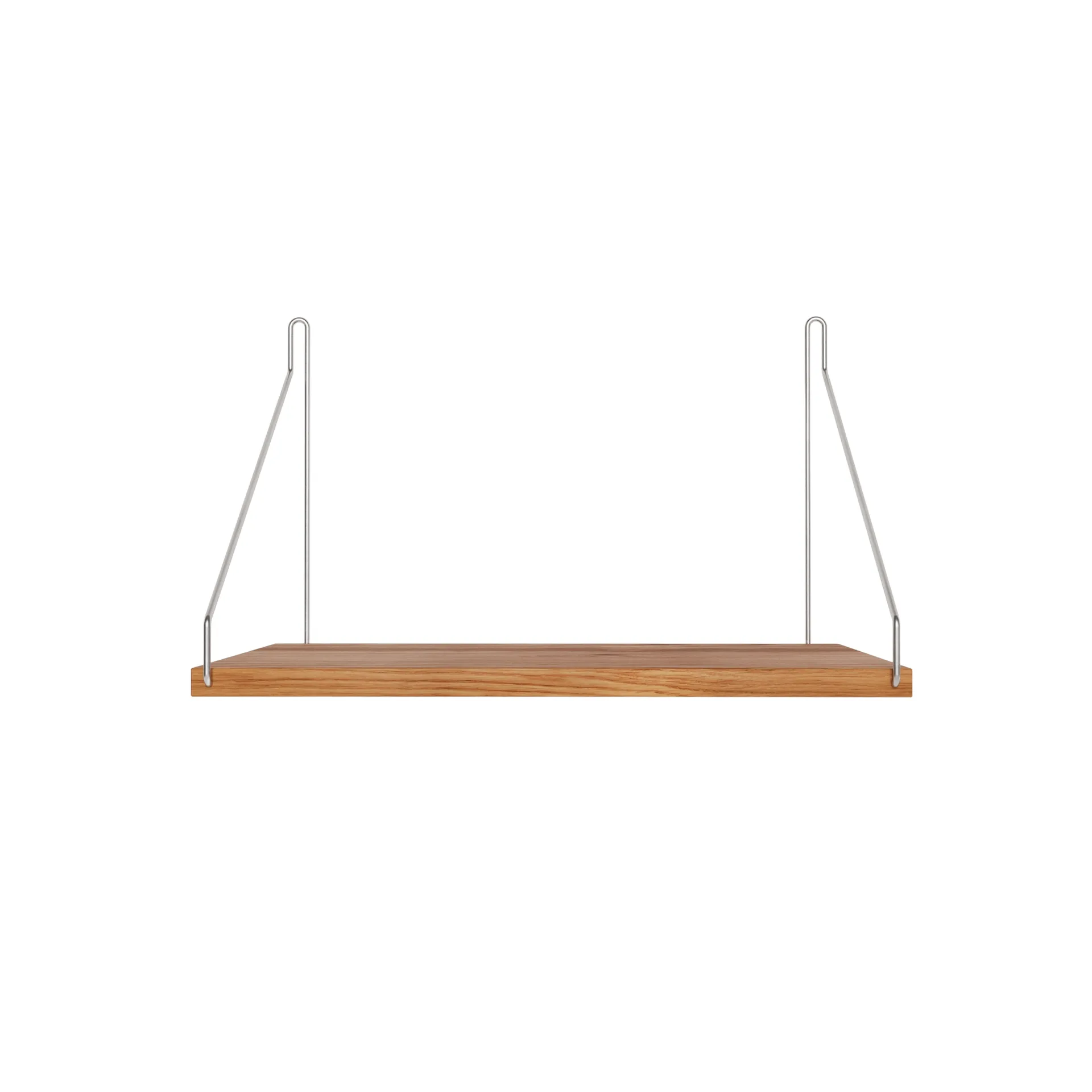 Single Shelf wall shelf, Oak-stainless steel, 40x27 cm FRAMA