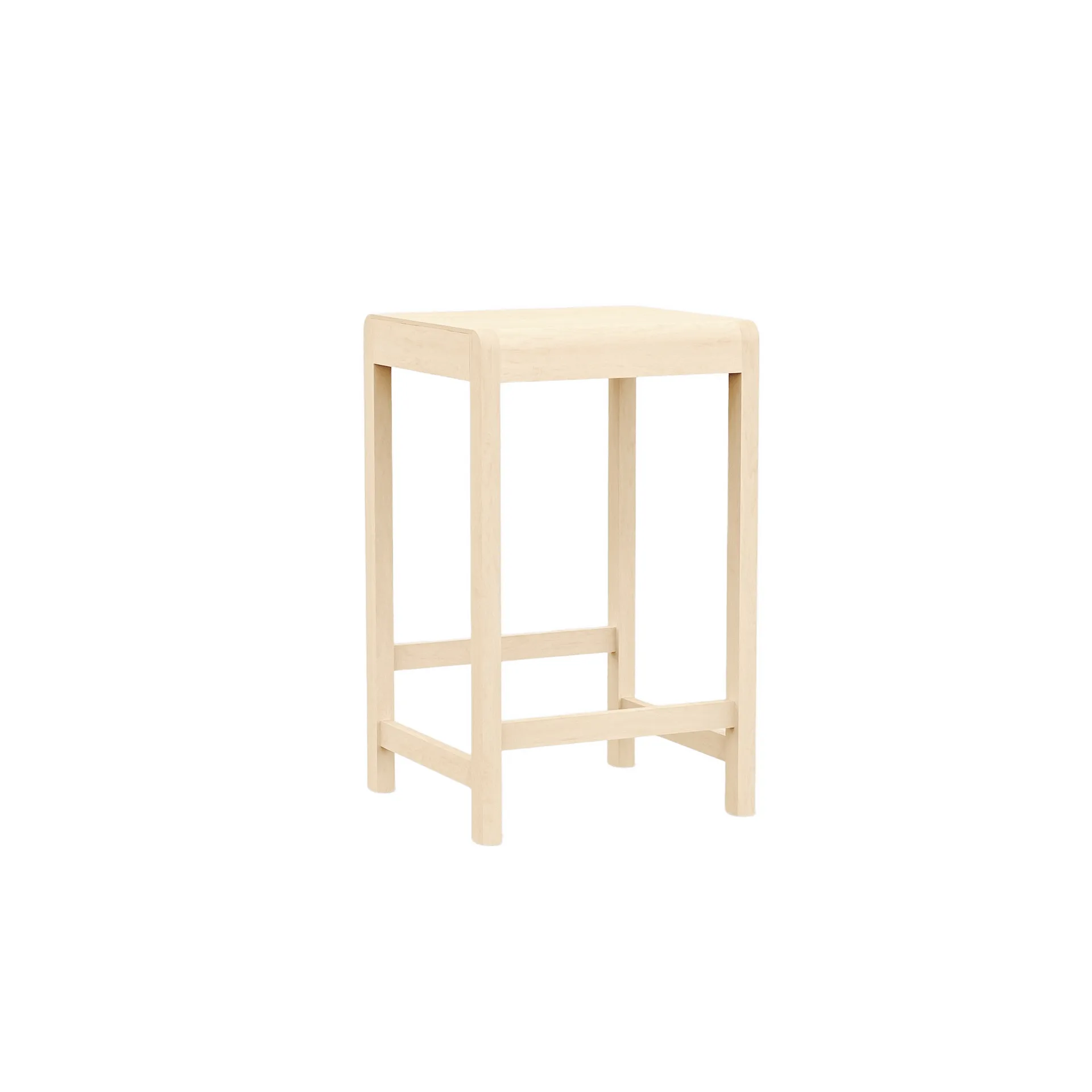 Stool 01 bar stool, Birch, 65 cm FRAMA