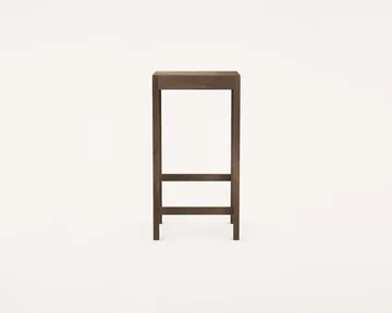 Stool 01 bar stool - Dark brown birch, 76 cm - FRAMA