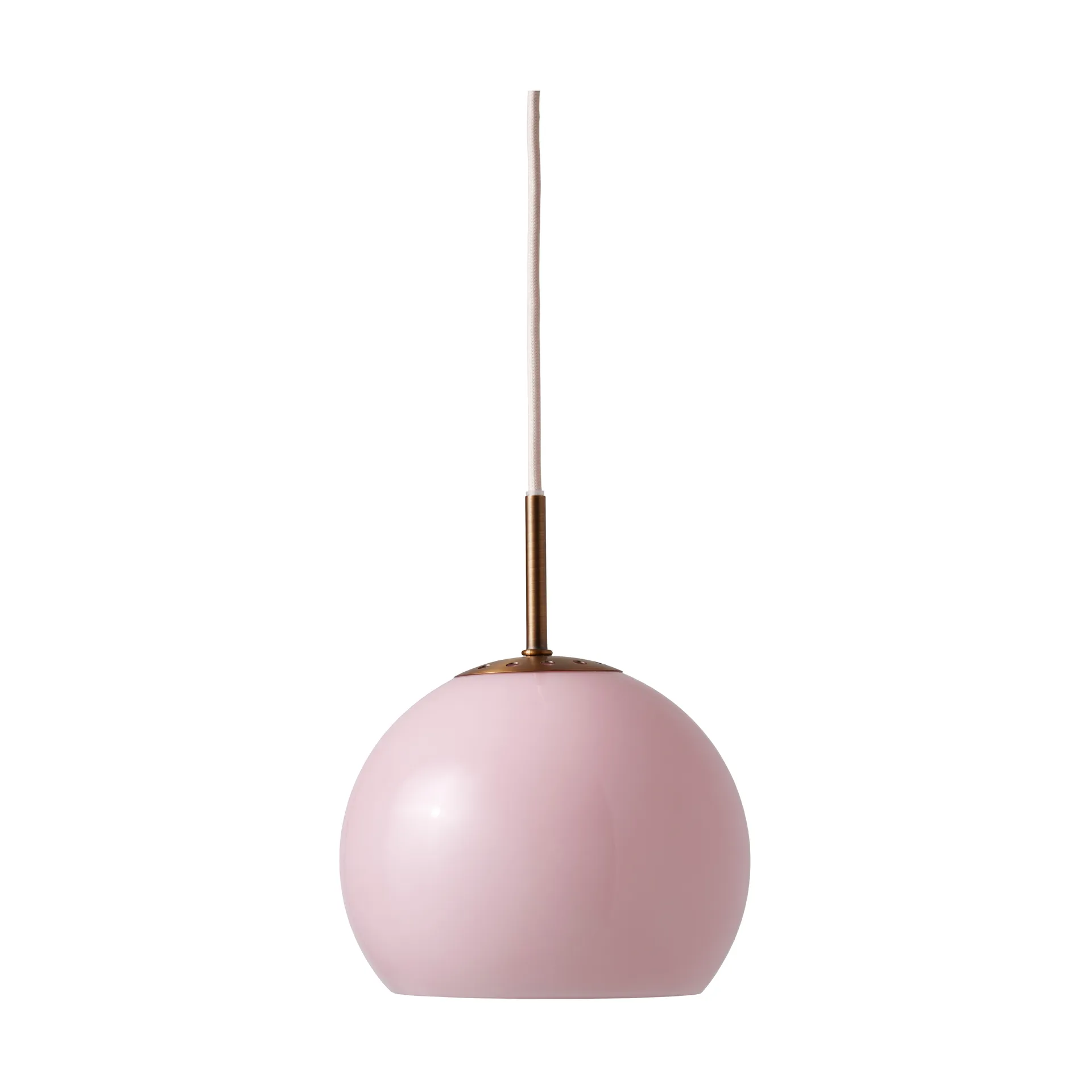 Ball pendant lamp, Opal rose, Ø18 cm Frandsen