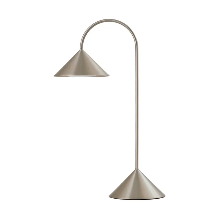 Grasp portable table lamp - Brushed stainless steel, 47 cm - Frandsen