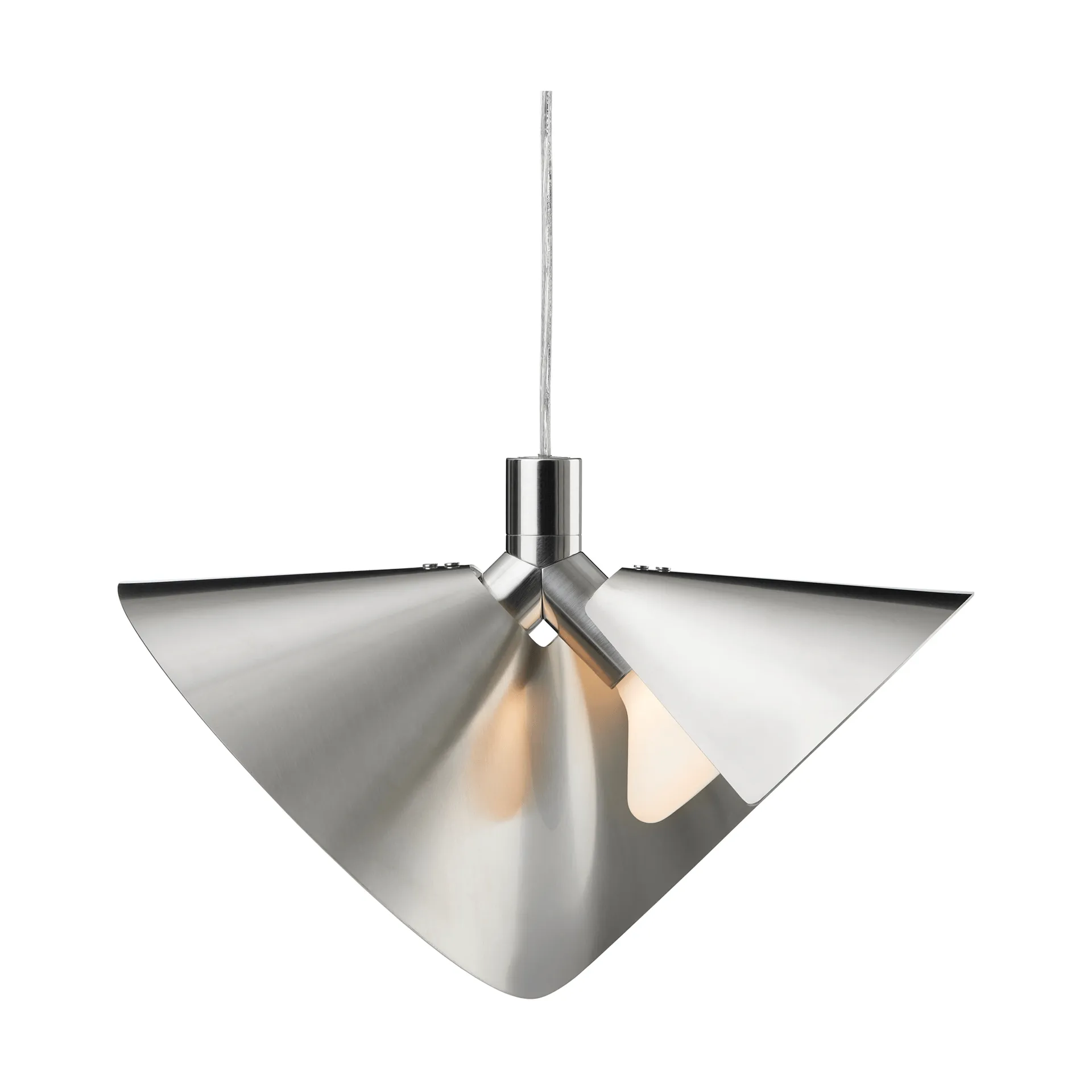 Peel pendant lamp, Brushed stainless steel Frandsen