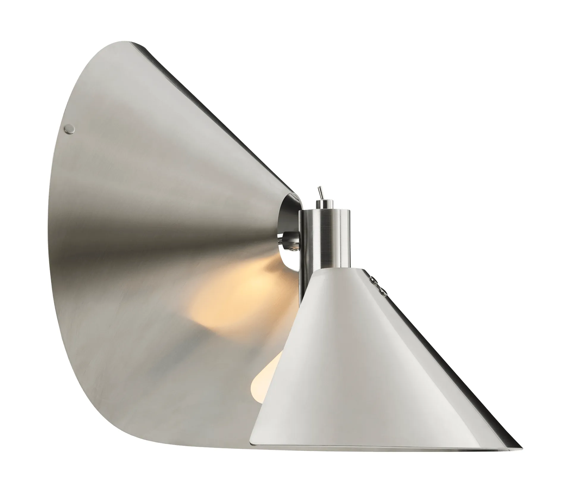 Peel wall lamp, Brushed stainless steel Frandsen