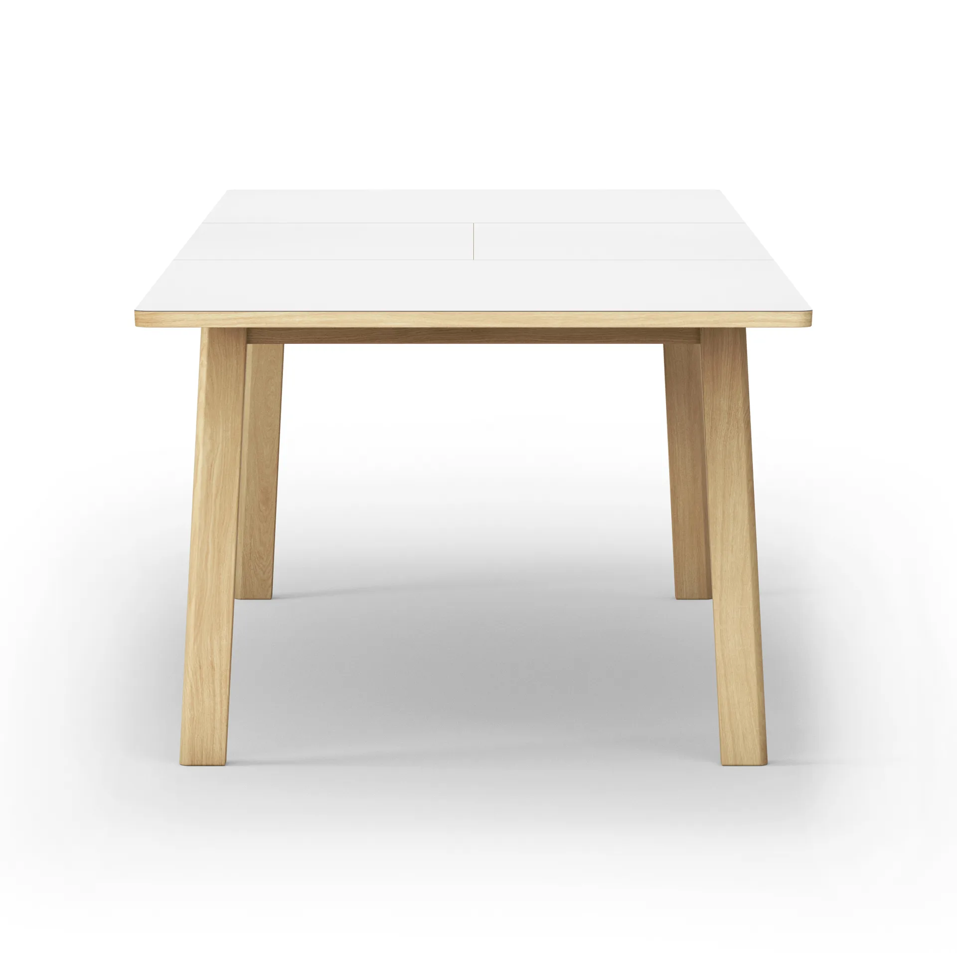 Ana dining table 220-320x95 cm, Nano laminate white-soaped oak Fredericia Furniture