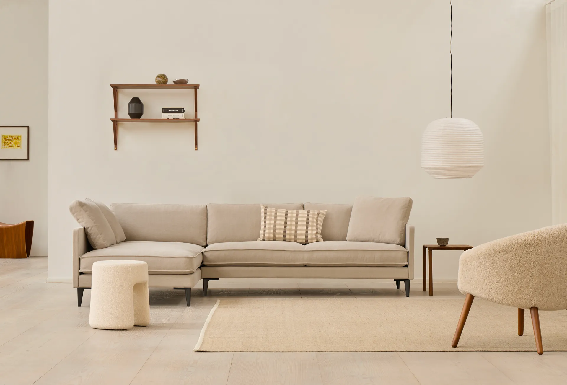 BM29 shelf 78x61 cm, Walnut lacquer Fredericia Furniture