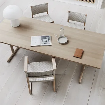 BM62 armchair - Rattan oiled oak frame - Fredericia Furniture
