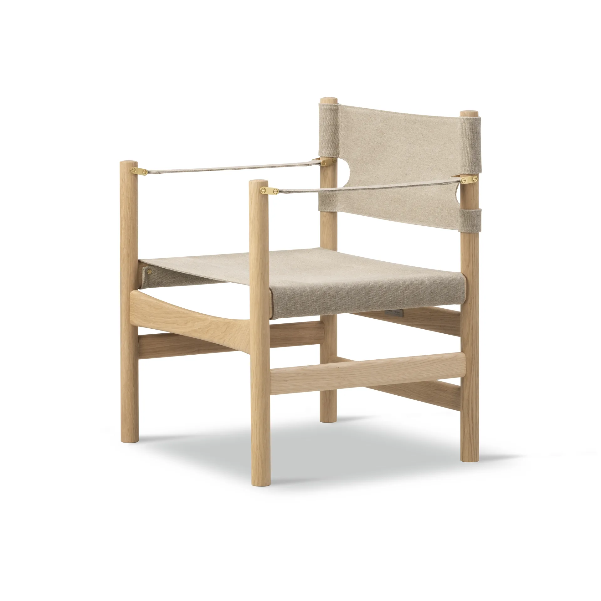 Canvas 21 armchair, Natural canvas-light oiled oak Fredericia Furniture