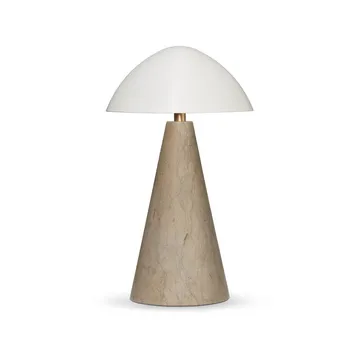 Fellow table lamp - White-dark atlantico limestone - Fredericia Furniture