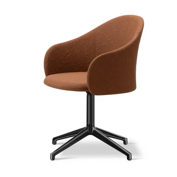 Gomo Armchair armchair swivel base 4-star - Myr 362-black - Fredericia Furniture