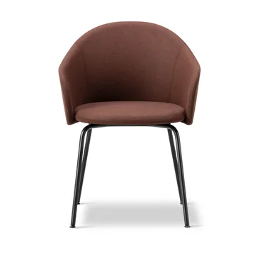 Gomo Armchair armchair tube base - Blazer CUZ4D Dunalk-black - Fredericia Furniture