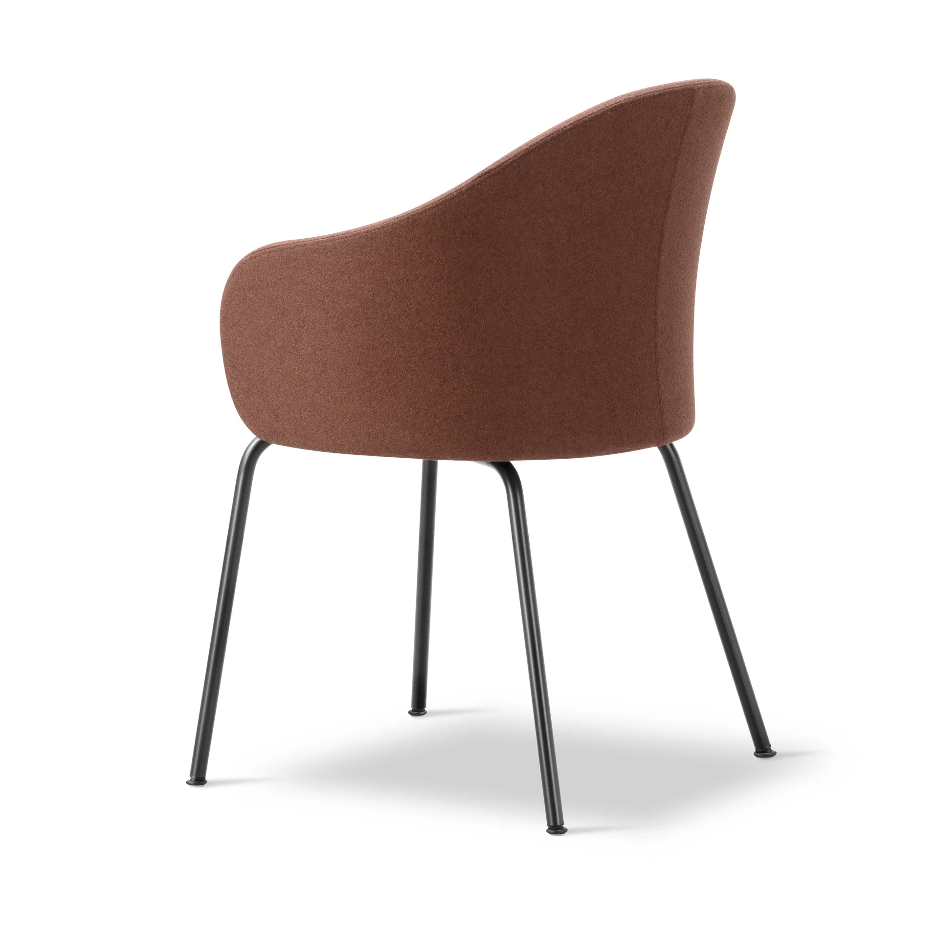 Gomo Armchair armchair tube base, Blazer CUZ4D Dunalk-black Fredericia Furniture