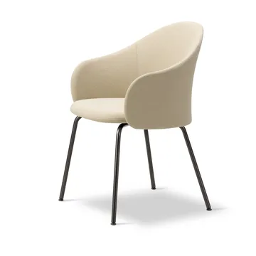 Gomo Armchair armchair tube base - Mylla 221-flint - Fredericia Furniture