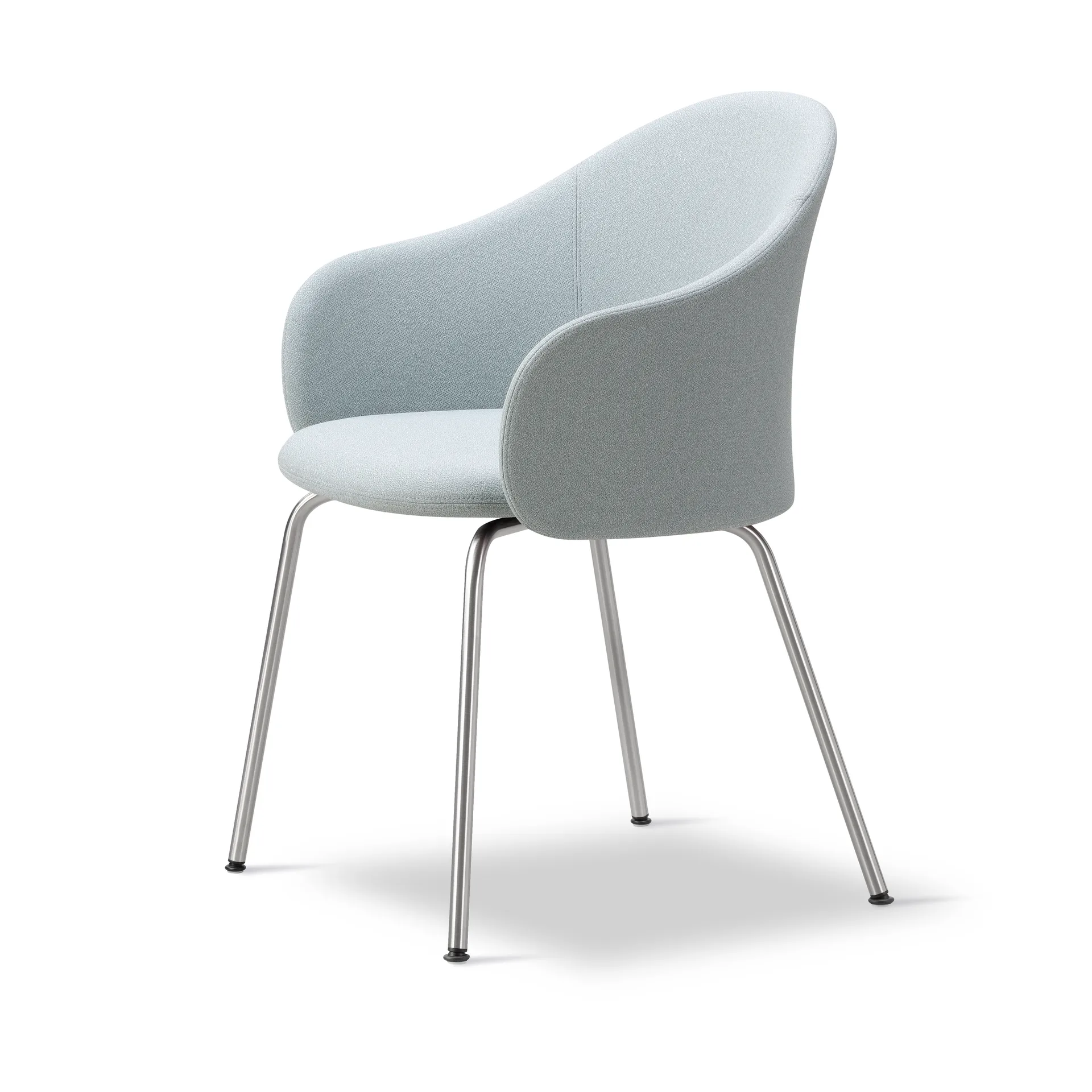 Gomo Armchair armchair tube base, Mylla 811-stainless steel Fredericia Furniture