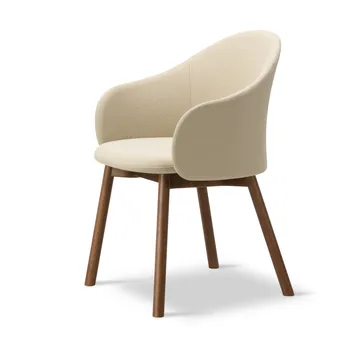 Gomo Armchair armchair wood base - Mylla 221-smoked stained lacquered oak - Fredericia Furniture