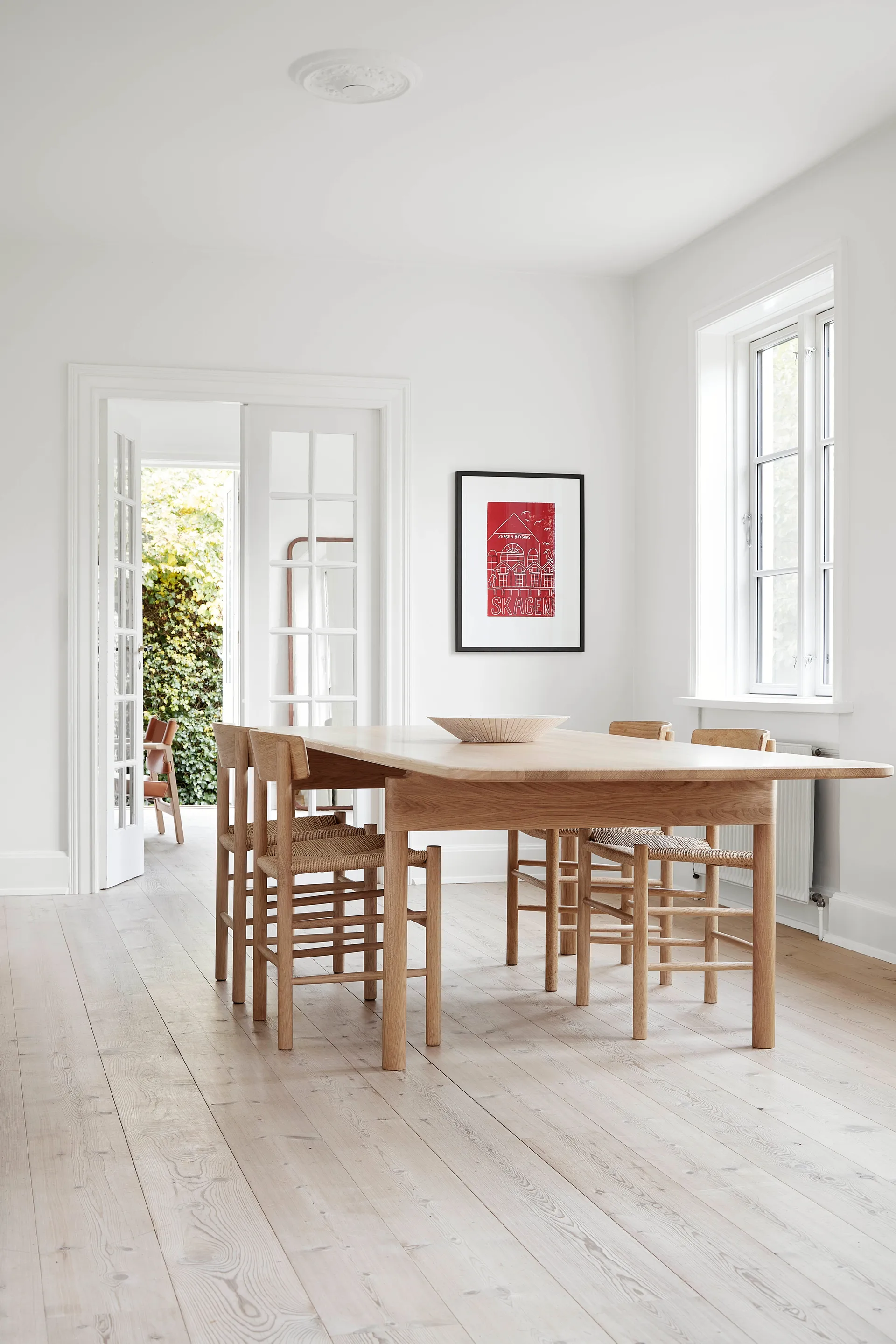 J39 chair, Light oiled oak-woven natural, 6-pack Fredericia Furniture