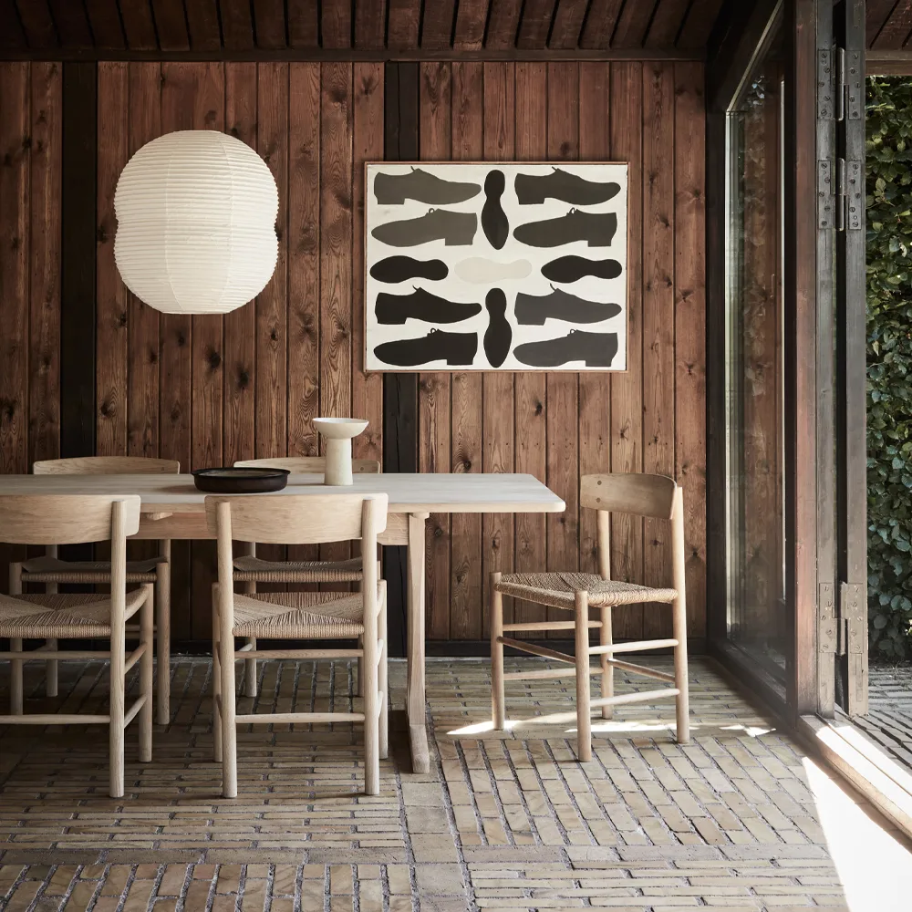 J39 chair, Light oiled oak—braided natural Fredericia Furniture