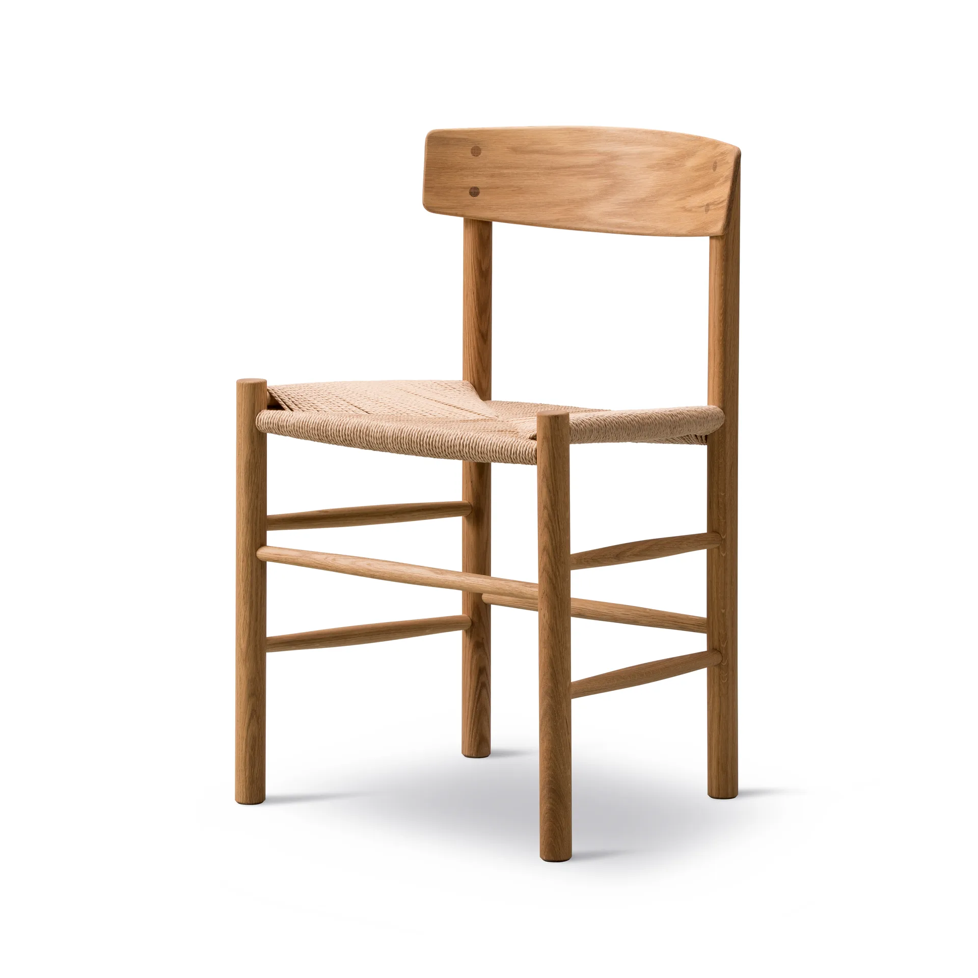 J39 chair, Oiled oak–woven natural, 4-pack Fredericia Furniture