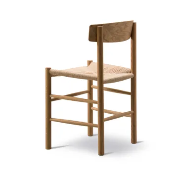 J39 chair, Oiled oak–woven natural, 6-pack - Fredericia Furniture