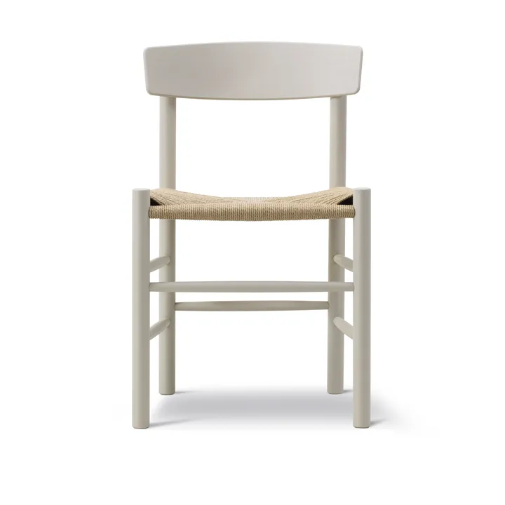 J39 chair - Pebble grey-woven natural - Fredericia Furniture