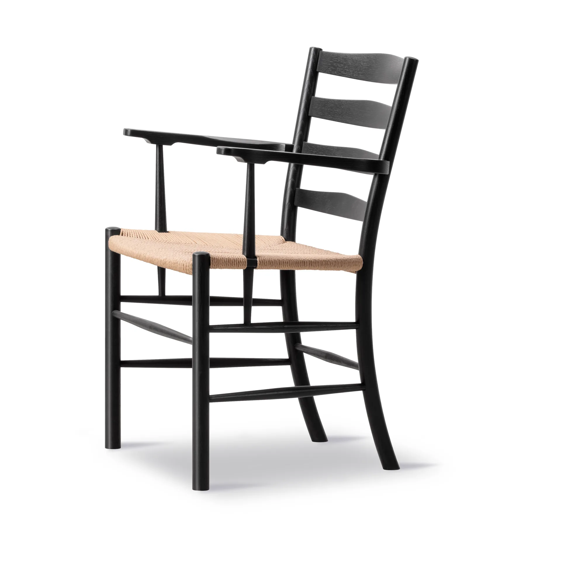 Klint armchair, Natural-woven black-lacquered oak Fredericia Furniture