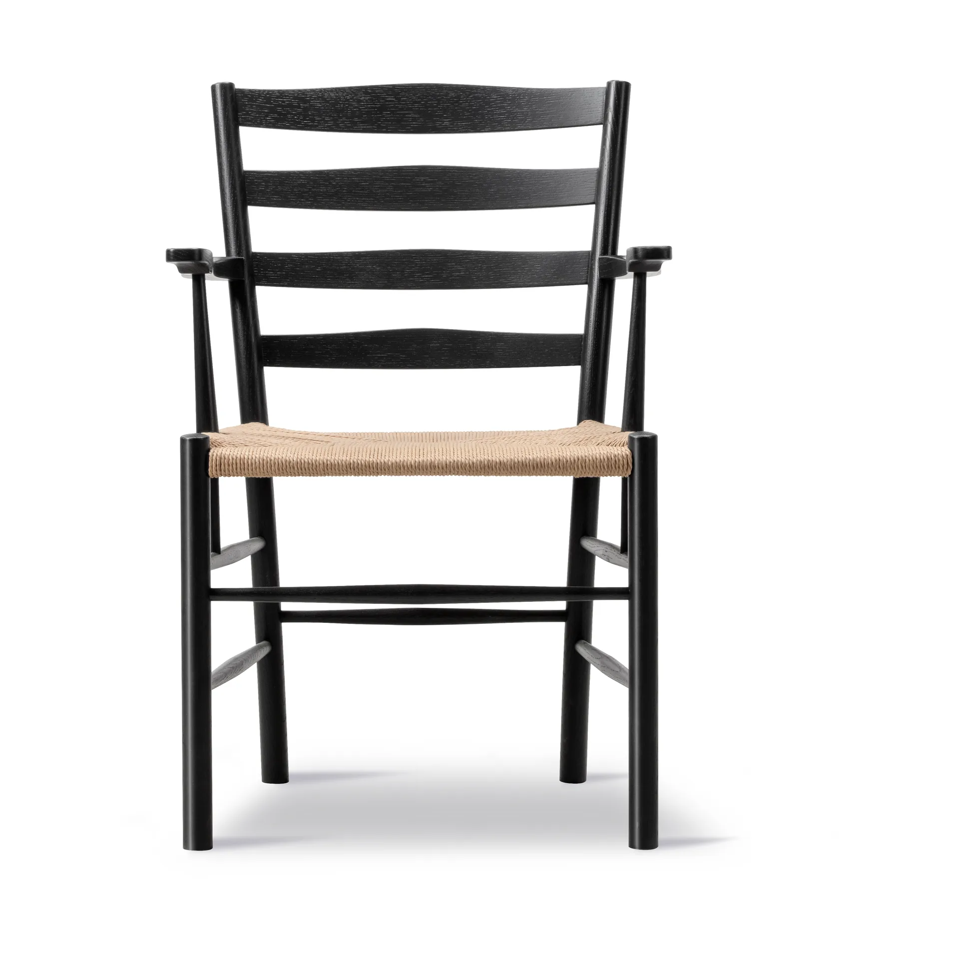 Klint armchair, Natural-woven black-lacquered oak Fredericia Furniture