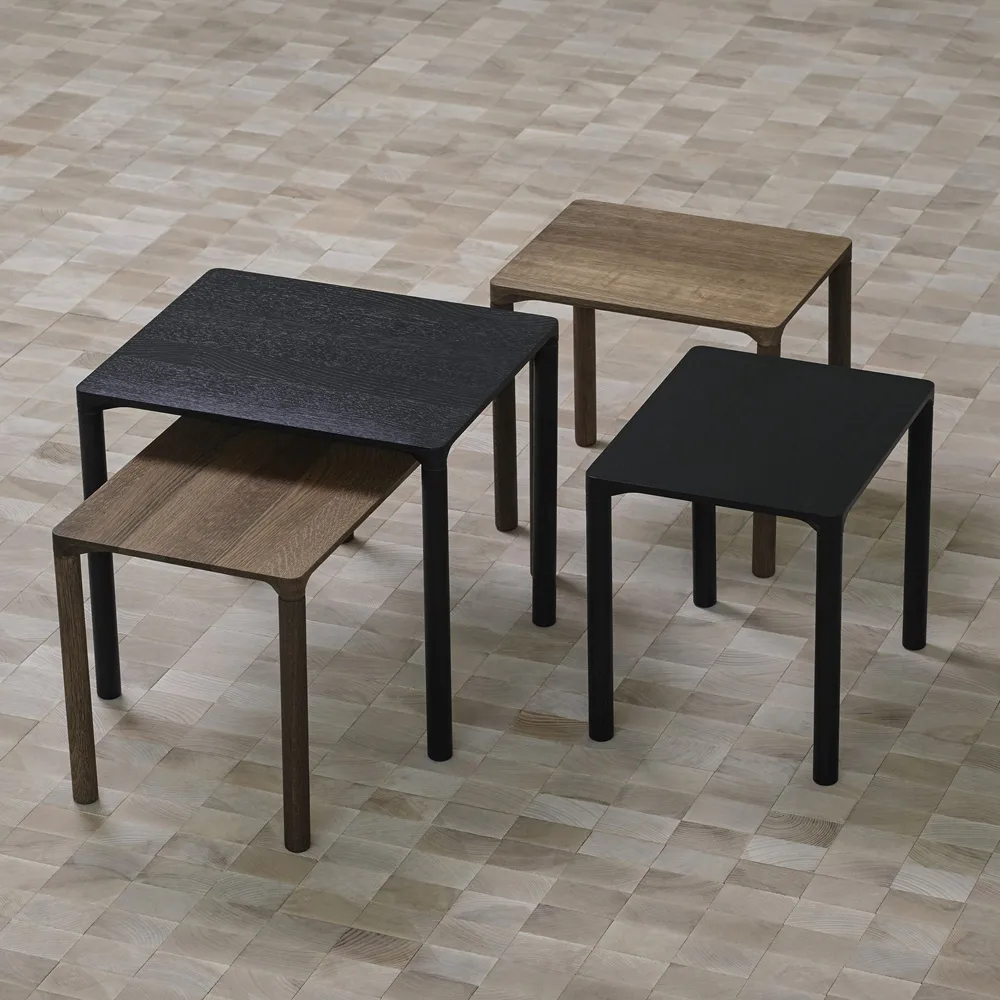 Piloti 6725 side table, Soaped oak-height 41 cm Fredericia Furniture