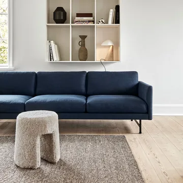 Sequoia ottoman - Hallingdal 110 grey - Fredericia Furniture