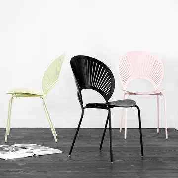 Trinidad 3398 chair - Clear lacquered beech-legs chrome - Fredericia Furniture