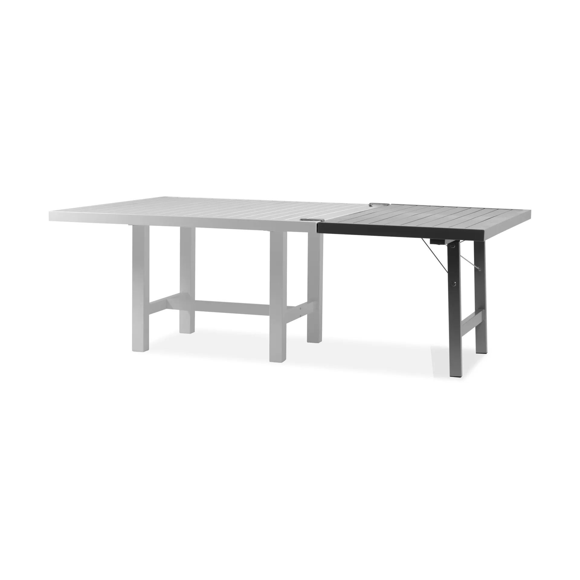 68 extension leaf with legs, Grey, H: 72 cm Fri Form