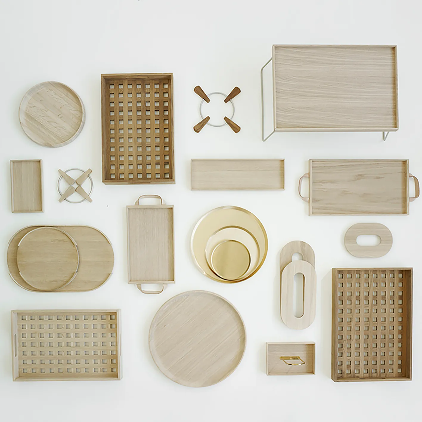 Fionia tray 32x48 cm, Oak Fritz Hansen