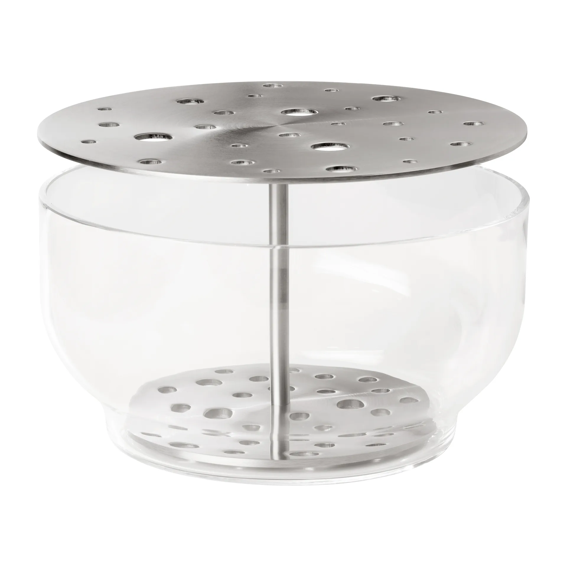 Ikebana vase stainless steel, Large Fritz Hansen