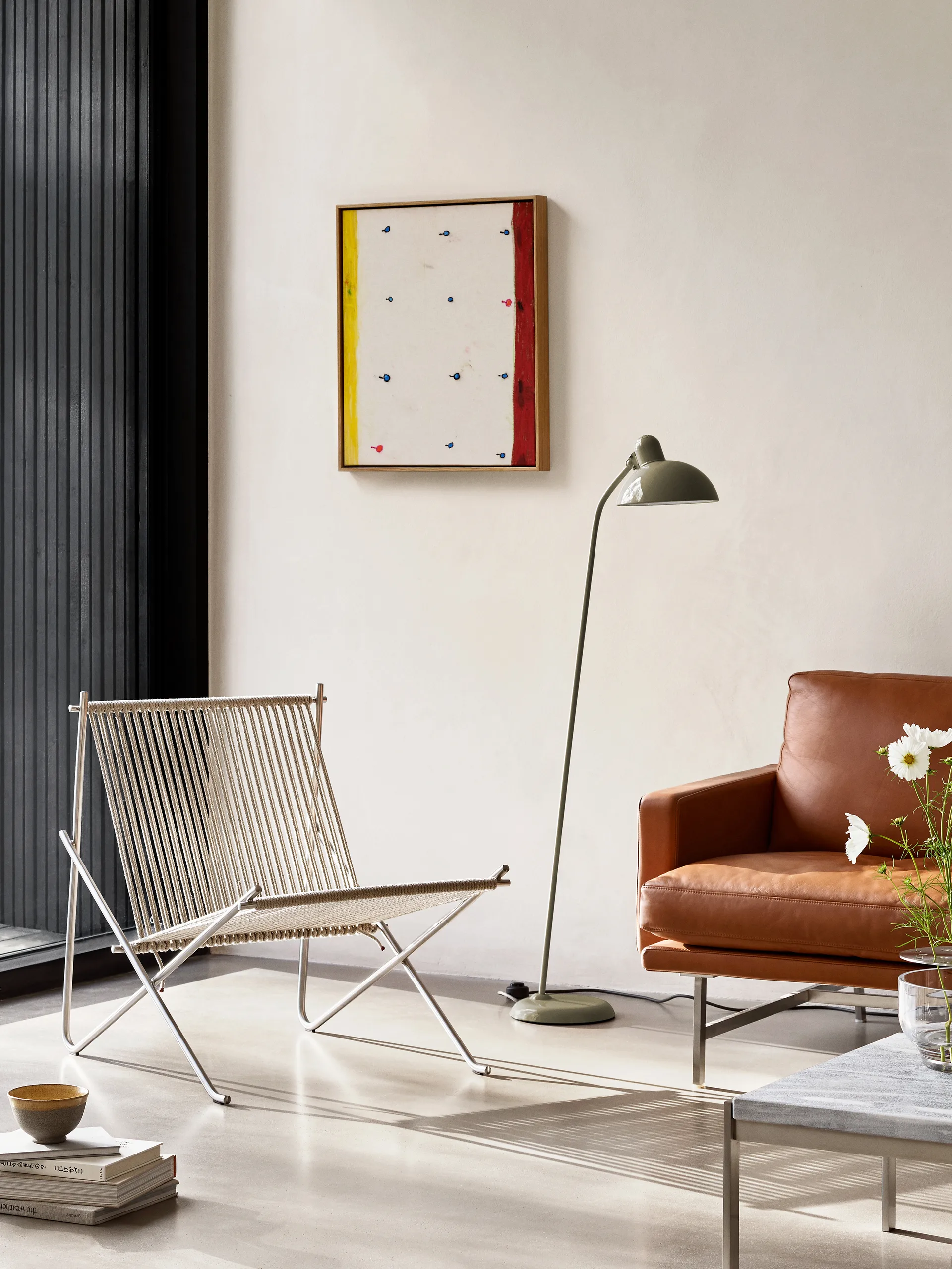 Kaiser Idell 6556-F Luxus floor lamp, Olive green Fritz Hansen