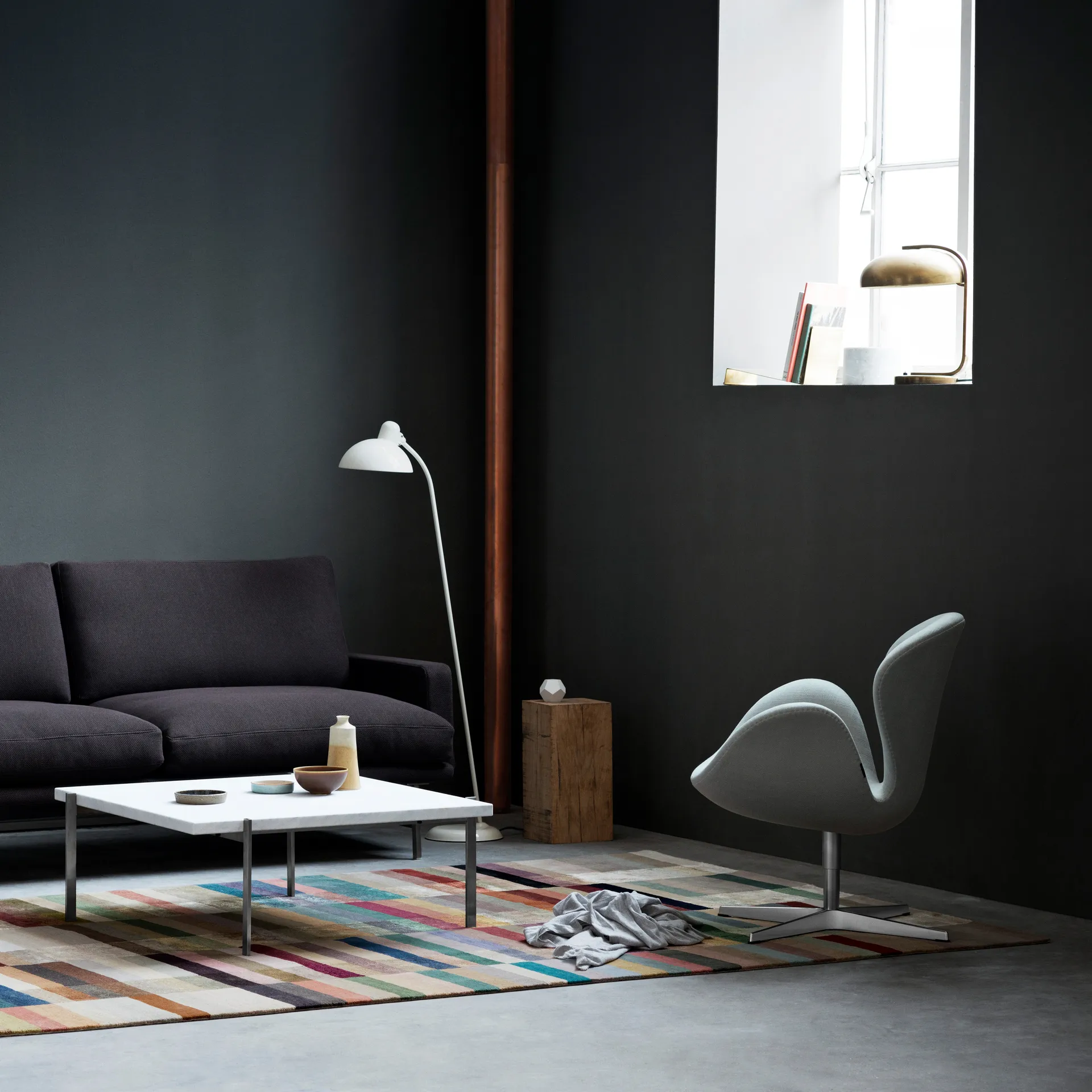 Kaiser Idell 6556-F Luxus floor lamp, White Fritz Hansen